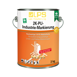2K-PU-Industriemarkierung inkl. Härter weiß (ähnl. RAL 9010) in 1,1 kg