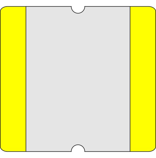 Bodenschild DIN A5 blau offen