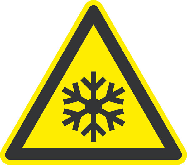 SW10 Warnzeichen "Warnung vor niedriger Temperatur/Frost" Aluverbund, 200 mm