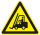 SW14 Warnzeichen "Warnung vor Flurförderfahrzeugen", selbstklebende Folie, 200 mm