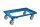 LPS-Transportroller 600 x 400 mm, mit 4 Lenkrollen blau Gummiräder