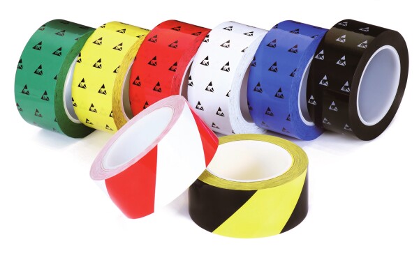 ESD Bodenmarkierungsband antistatisch BM-014, weiß, 50 mm x 33 m