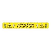 MUSTER: BM-050 Bedruckte Bodenmarkierung "Achtung...