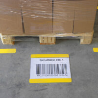 MUSTER: Bodenschild DIN A5 weiß geschlossen