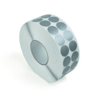 MUSTER: Gewebeklebepunkte speziell für Etikettenspender gelb