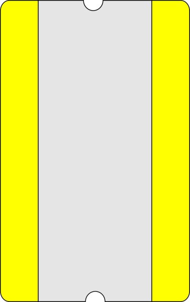 MUSTER: Bodenschild 1/2 DIN A4 längs gelb offen