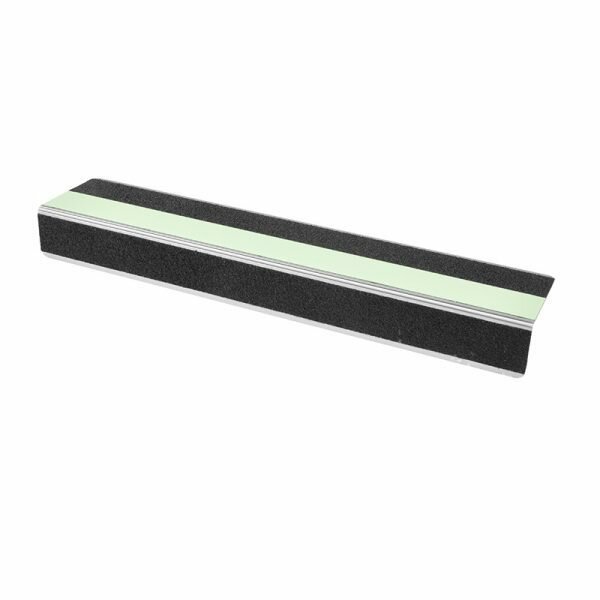 MUSTER: Antirutsch-Treppenkantenprofil LPS-5409 schwarz/nachl./schwarz 1000 mm schmal