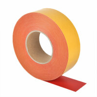 MUSTER: Bodenmarkierungsband PVC strapazierfähig BM-050, rot, 50 mm x 10 m