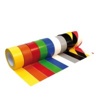 MUSTER: Bodenmarkierungsband standard BM-016, gelb/schwarz, 50 mm x 33 m