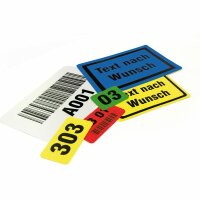 MUSTER: Lagerkennzeichnung PC Bodenmarkierungsschilder gelb/schwarz 120 mm 100 mm