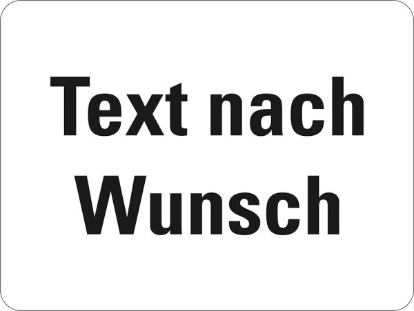 MUSTER: Lagerkennzeichnung PC Bodenmarkierungsschilder 100 mm 300 mm weiß/schwarz