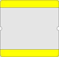 MUSTER: Bodenschild DIN A4 gelb offen