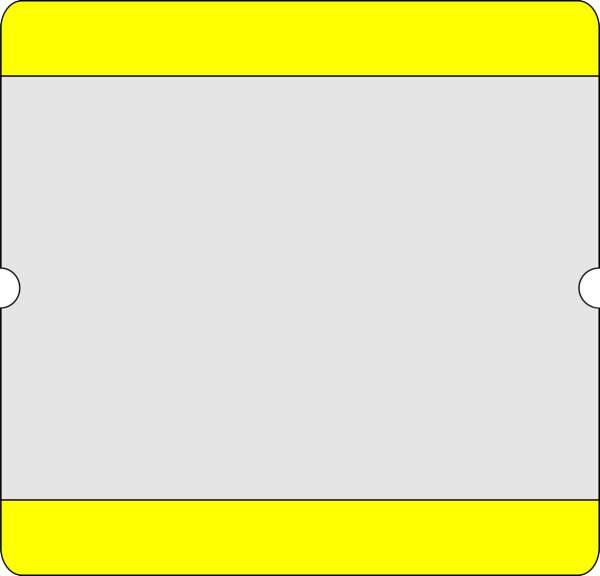 MUSTER: Bodenschild DIN A4 blau offen