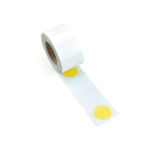 MUSTER: Bodenmarkierungs-Punkte - PVC, gelb, 50 mm x 25 m