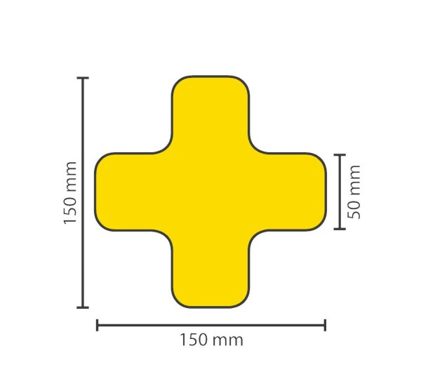 Stellplatzmarkierung standard BM-020, X-Stück, 50 mm, gelb