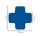 Stellplatzmarkierung standard BM-020, X-Stück, 75 mm, blau