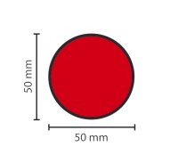 Stellplatzmarkierung standard BM-020, Ronde, 50 mm, rot