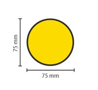 Stellplatzmarkireung standard BM-020, Ronde, 75 mm, gelb