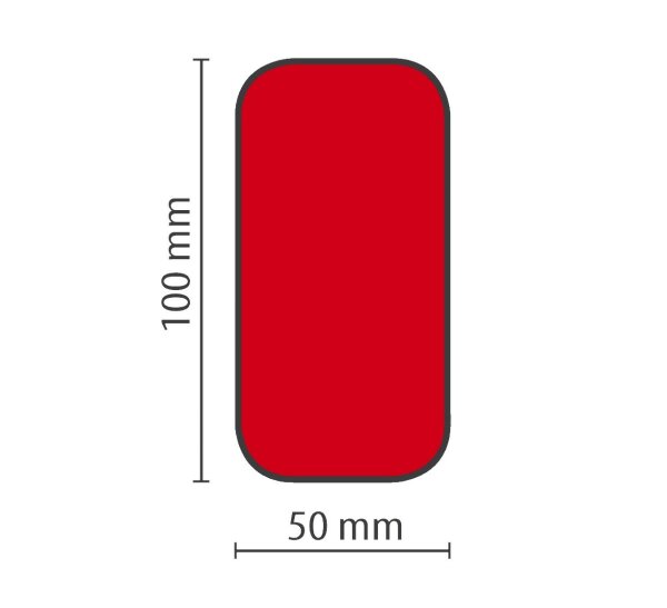 Stellplatzmarkierung extra stark BM-071, Längs-Stück, 50 mm, rot