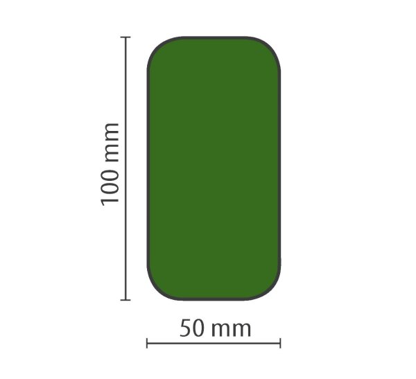 Stellplatzmarkierung strapazierfähig BM-050, Längs-Stück, 50 mm, grün