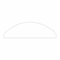 Antirutsch-Folie transparent BM-020-1 Stufe halbrund 200mm x 700mm