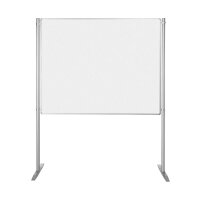 Whiteboard mit Ständer 1500 x 1200 mm silber eloxiert