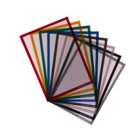 Überschrift Infotasche A3 quer / A2 hoch blau Magnetstreifen