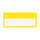 Etikettenhalter oben offen 160 x 80 mm gelb Selbstklebestreifen