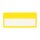 Etikettenhalter oben offen 110 x 35 mm, gelb mit Selbstklebestreifen
