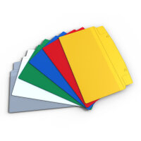 Sichttasche 1/3 DIN A4 rot Magnetstreifen mit Regenschutz