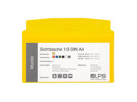 Sichttasche 1/3 DIN A4 blau mit Magnetstreifen