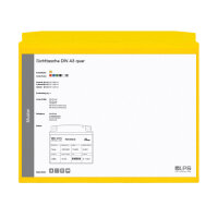 Sichttasche DIN A3 quer schwarz Öse Regenschutz