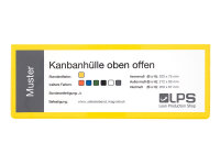 Kanbanhülle oben offen nach VDA-Norm blau mit...