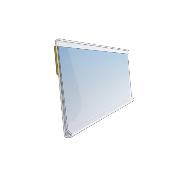 Scannerschiene „DBR” selbstklebend transparent 30 mm 125 mm