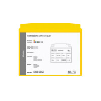 Sichttasche DIN A4 quer rot mit Magnetstreifen und Regenschutz