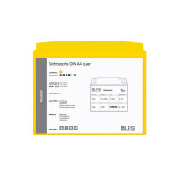 Sichttasche DIN A4 quer grau mit Neodym-Magnet