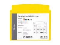 Sichttasche DIN A5 quer transparent mit Selbstklebestreifen
