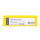 MUSTER: Etikettenhalter oben offen 110 x 35 mm gelb Magnetstreifen