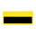 MUSTER: Etikettenhalter oben offen 110 x 50 mm gelb Selbstklebestreifen