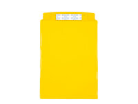 MUSTER: Sichttasche DIN A4 hoch gelb Magnetstreifen