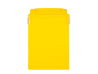 MUSTER: Sichttasche DIN A4 hoch orange Neodym-Magnet Regenschutz