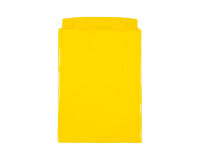 MUSTER: Sichttasche DIN A4 hoch orange Öse Regenschutz