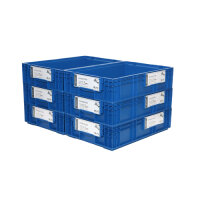 MUSTER: Kanbanhülle seitlich offen nach VDA-Norm gelb