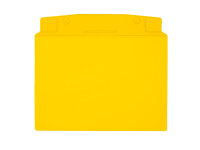 MUSTER: Sichttasche DIN A5 quer gelb Öse ohne Regenschutz