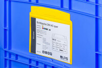 MUSTER: Sichttasche DIN A5 quer transparent Neodym-Magnet mit Regenschutz