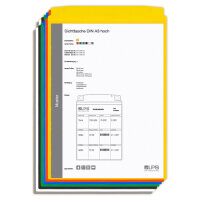 MUSTER: Sichttasche DIN A3 hoch gelb Neodym-Magnet...