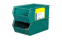 MUSTER: Sichttasche 1/3 DIN A4 grün Neodym-Magnet Regenschutz