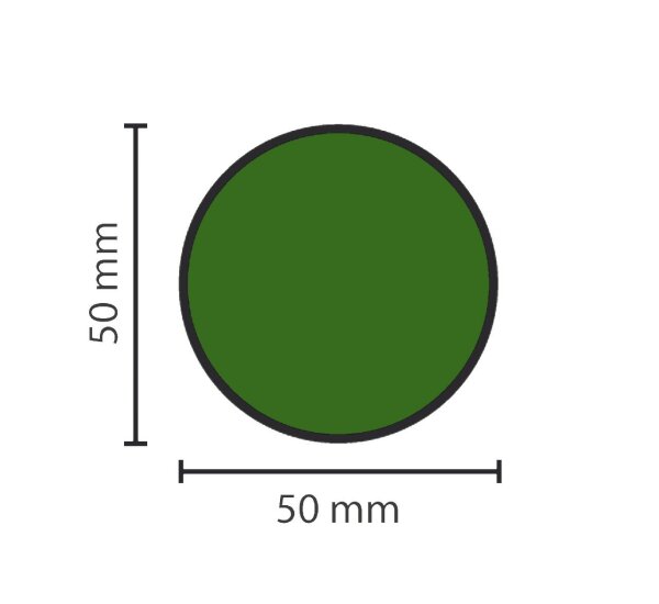 MUSTER: Stellplatzmarkierung extra stark BM-071 Ronde 50 mm grün