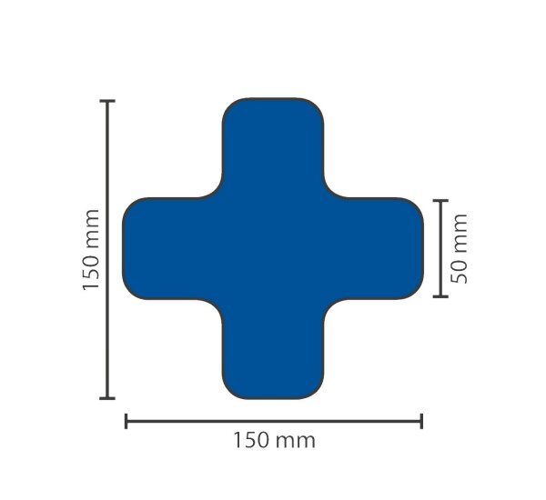 MUSTER: Stellplatzmarkierung standard BM-020 X-Stück 50 mm blau