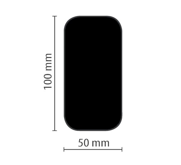 MUSTER: Stellplatzmarkierung strapazierfähig BM-050 Längs-Stück 50 mm schwarz
